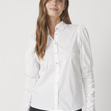 SandyCC Poplin Puff Shirt - White