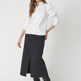 SandyCC Poplin Puff Shirt - White