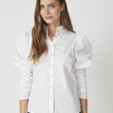SandyCC Poplin Puff Shirt - White