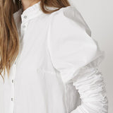 SandyCC Poplin Puff Shirt - White