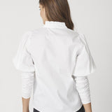 SandyCC Poplin Puff Shirt - White