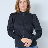 SandyCC Poplin Puff Shirt - Black