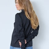 SandyCC Poplin Puff Shirt - Black