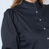 SandyCC Poplin Puff Shirt - Black