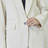 VolaCCSingleOversizeBlazer - Bone