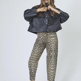 PhoebeCC Leather Box Jacket - Black