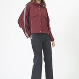 AminaCC Box Jacket - Burgundy