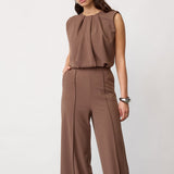 FalconCC Pleat LL Suit - Walnut