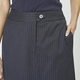 IdaCC Pin Pencil Skirt - Dark Grey