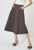 CottonCC Crisp Midi Skirt - Mocca