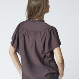 HeraCC SS Frill Top - Mocca