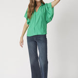 SunriseCC SS Frill Top - Green