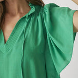 SunriseCC SS Frill Top - Green