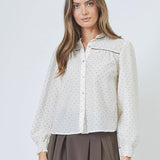 FranciscaCC Dot Shirt - Off white