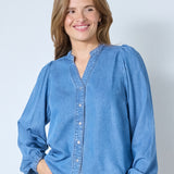 DenimCC V-Shirt - Denim blue