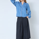 DenimCC V-Shirt - Denim blue