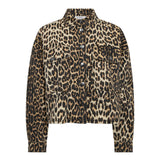 LeoCC Denim Crop Shirt - Khaki