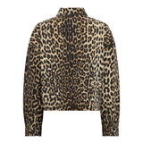 LeoCC Denim Crop Shirt - Khaki