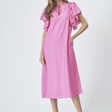 HeraCC SS Frill Dress - Pink