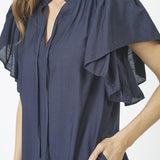 HeraCC SS Frill Dress - Ink