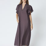 HeraCC SS Frill Dress - Mocca