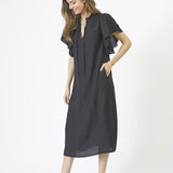 HeraCC SS Frill Dress - Black