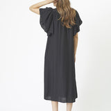 HeraCC SS Frill Dress - Black
