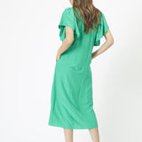 SunriseCC SS Frill Dress - Green