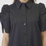 PoppyCC SS Shirt Dress - Black