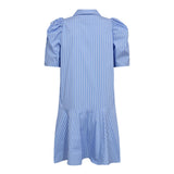 MicaCC Stripe SS Shirt Dress - Pale Blue