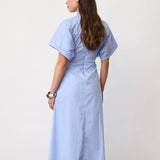 KaioCC Stripe Dress - Pale Blue