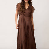 IdunCC Lace Dress - Dark Brown