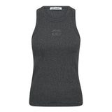 SaharaCC Embroidery Tank Top - Dark Grey