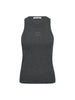 SaharaCC Embroidery Tank Top - Dark Grey