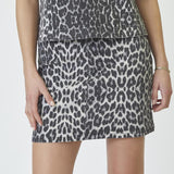 LeoCC Denim Skirt - Dark Grey