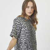 LeoCC Denim Blouse - Dark Grey