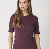 GrannyCC Embroidery SS Tee - Winered