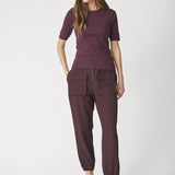 GrannyCC Embroidery SS Tee - Winered