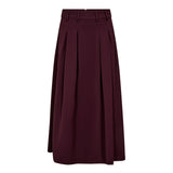 AnyaCC Pleat Skirt - Winered