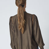 AilaCC Lace Shirt - Mocca