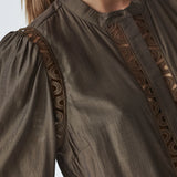AilaCC Lace Shirt - Mocca