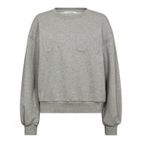 ZoeCC Coco Embroidery Sweat - Grey Melange