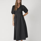 PoppyCC Pleat Dress - Black