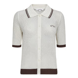 LueCC pointelle SS Cardigan - Off white