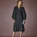 MeliseCC Emb. Dress - Black