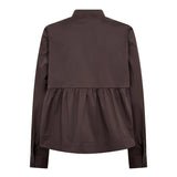 PoppyCC LS Flare Blouse - Dark Brown