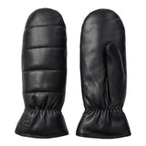 EdmundCC Leather Mittens - Black