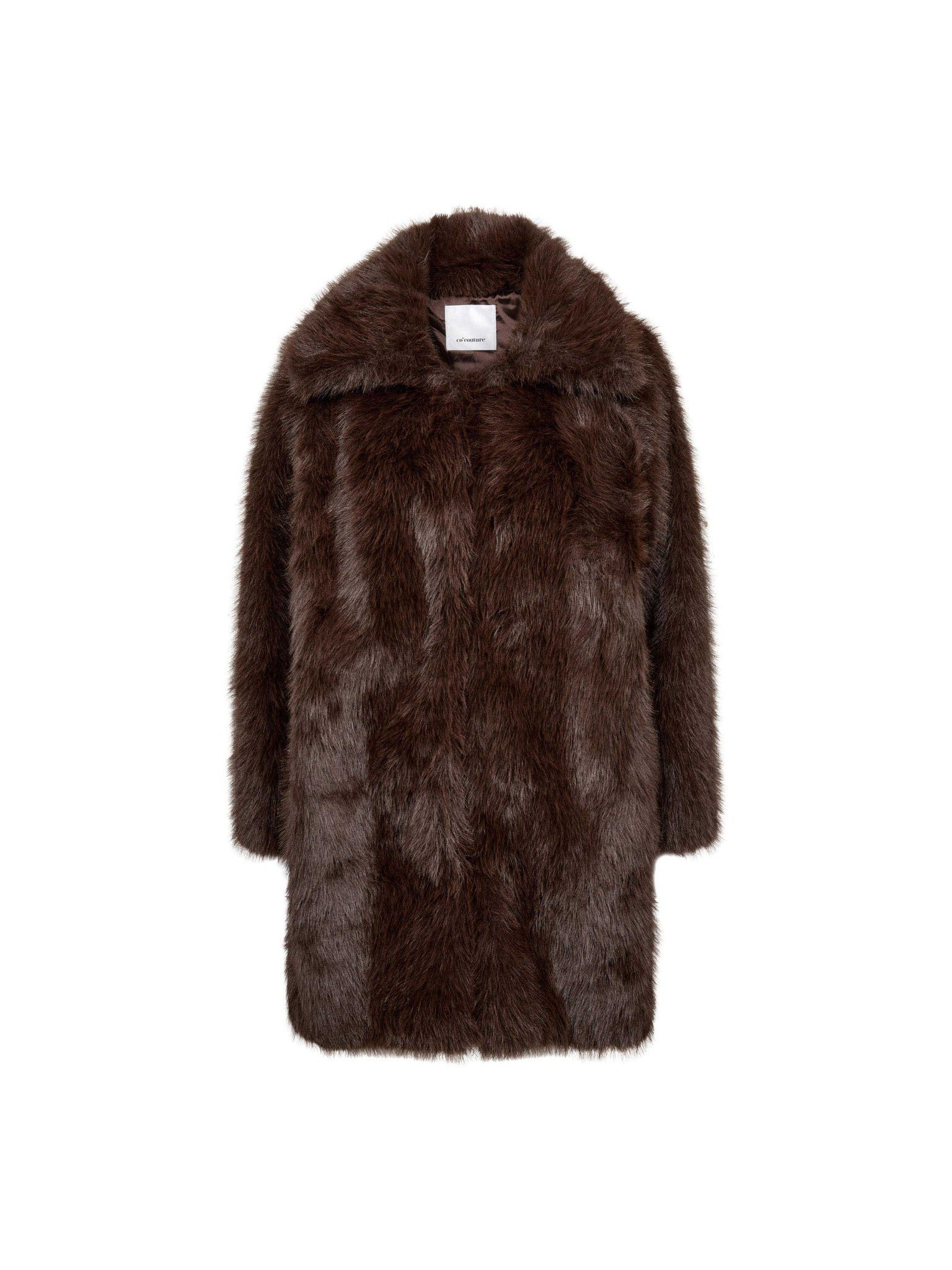 AikoCC Furry Coat - Dark Brown - Co'couture