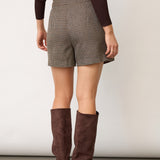 VeyaCC Check Wrap Skort - Brown