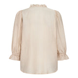 AviCC Lace SS V-Blouse - Mink